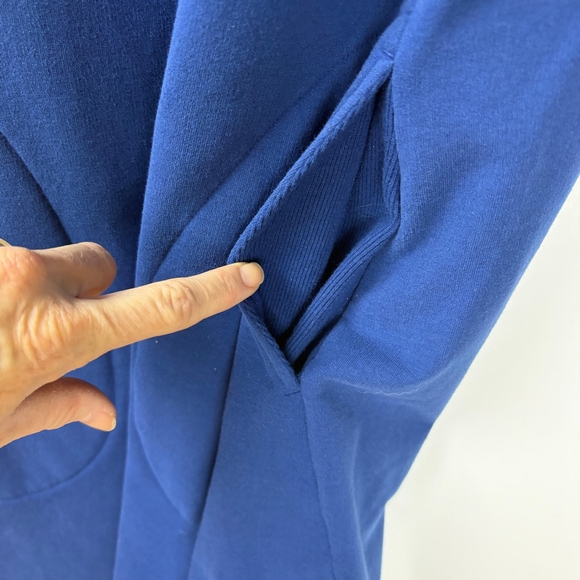 Women's Toad&Co Blue Long Sleeve Hibernation Dress S - Picture 4 of 10